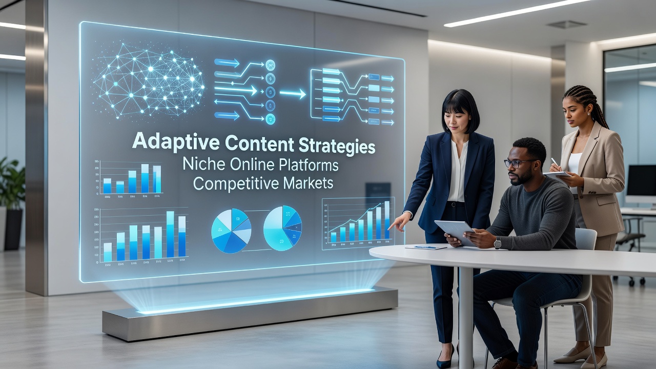 Exploring Adaptive Content Strategies for Niche Online Platforms in Competitive Markets